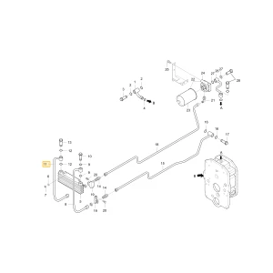 Wąż hydrauliczny chłodzenia 2 KIOTI T2360-37171