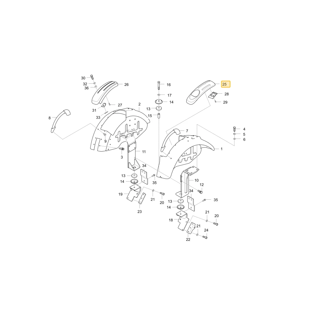 LEVERGUIDE(L) KIOTI T2360-95415