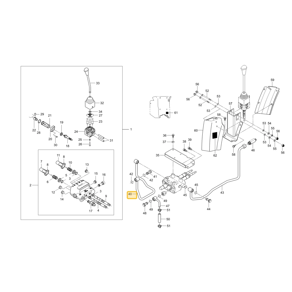 Rurka hydrauliczna P1 KIOTI T2368-37082