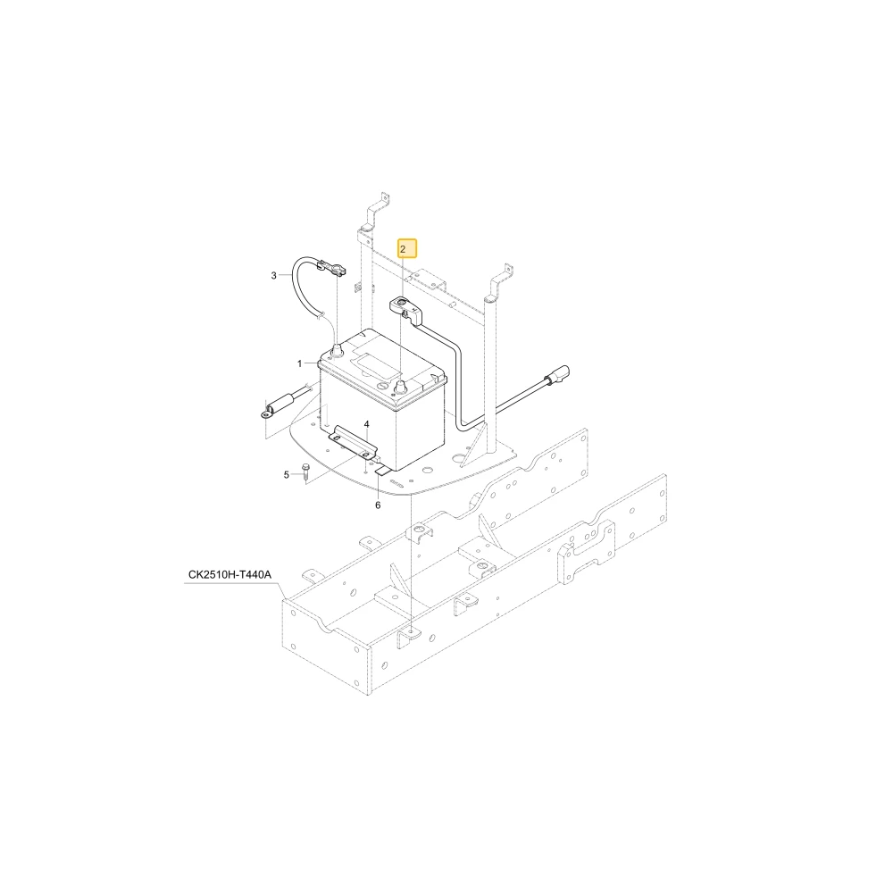 Linka akumulatora KIOTI T2368-69062