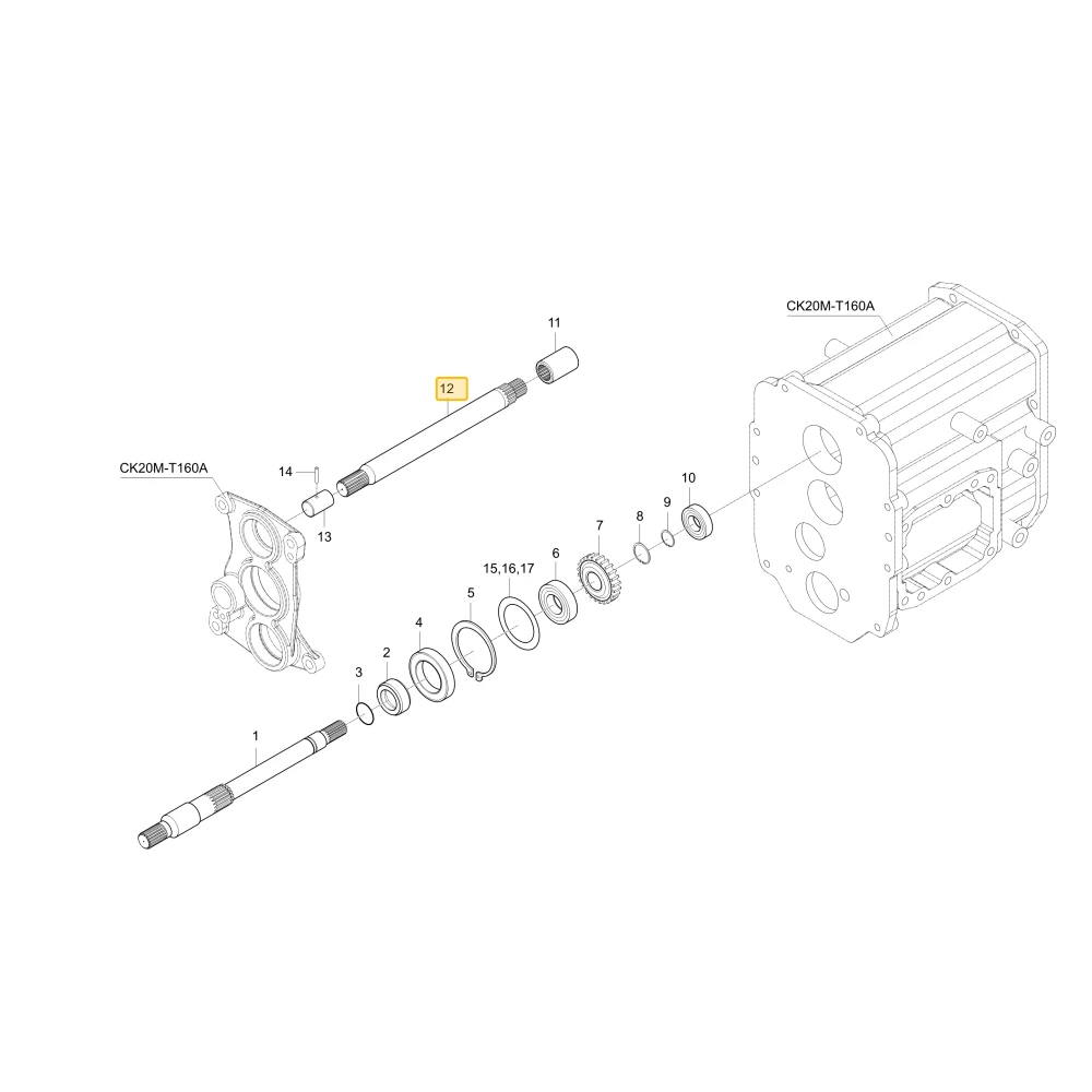 Wał napędowy WOM 2 KIOTI T2370-25271