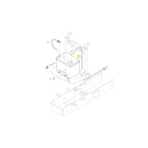 Linka akumulatora KIOTI T2380-69161