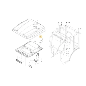Uszczelka gumowa dachu KIOTI T2391-82131