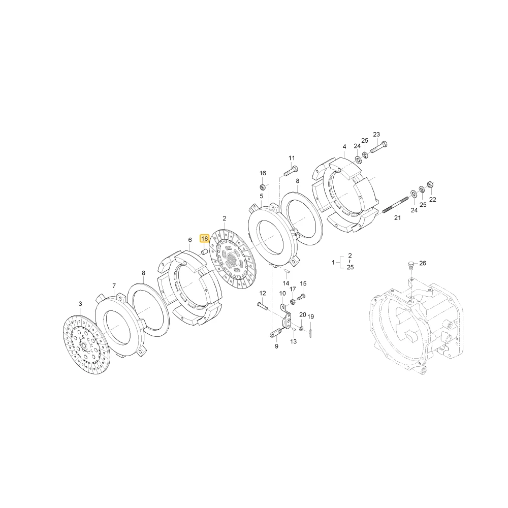 Uchwyt rurki KIOTI T2440-14671