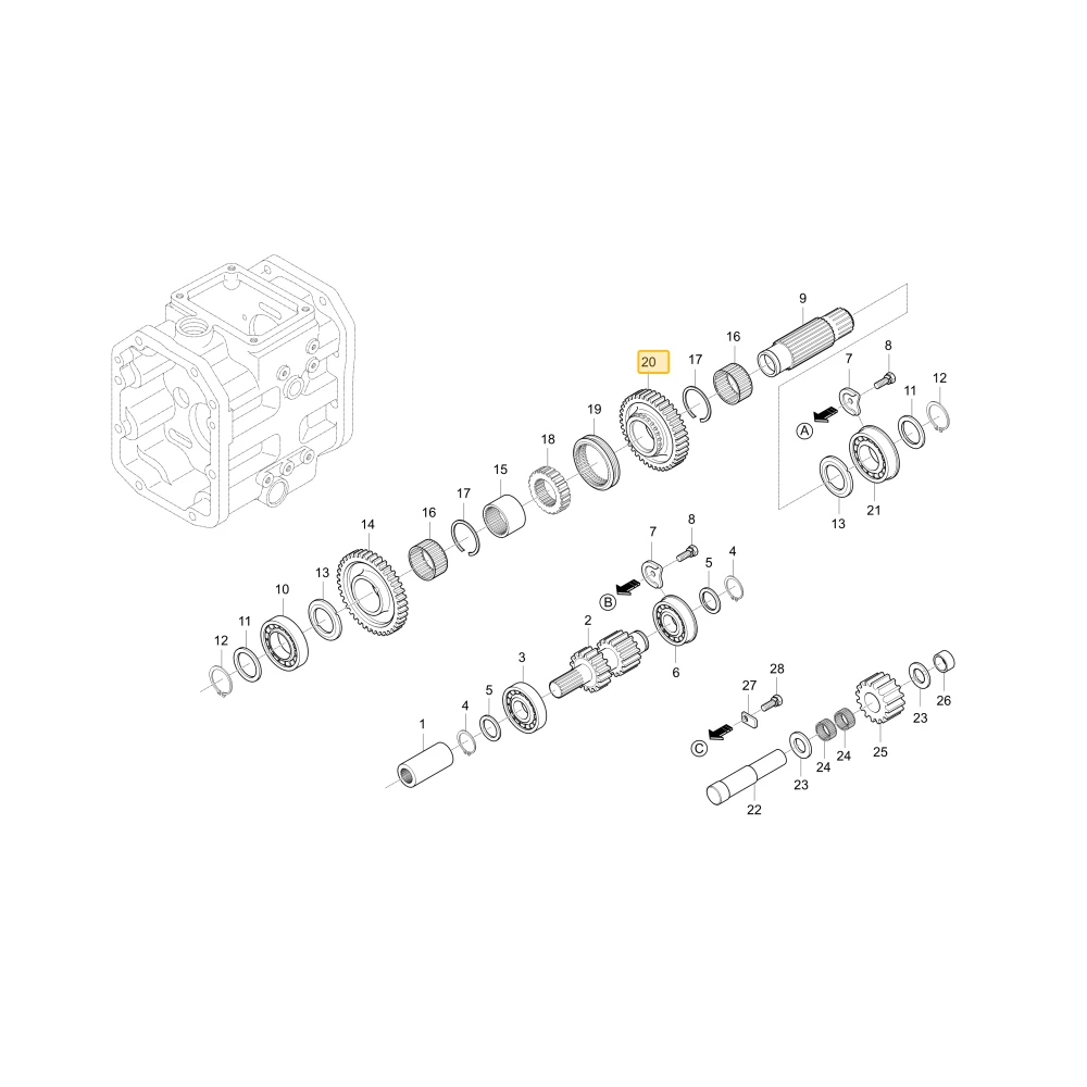 Koło zębate 36 KIOTI T2440-22522