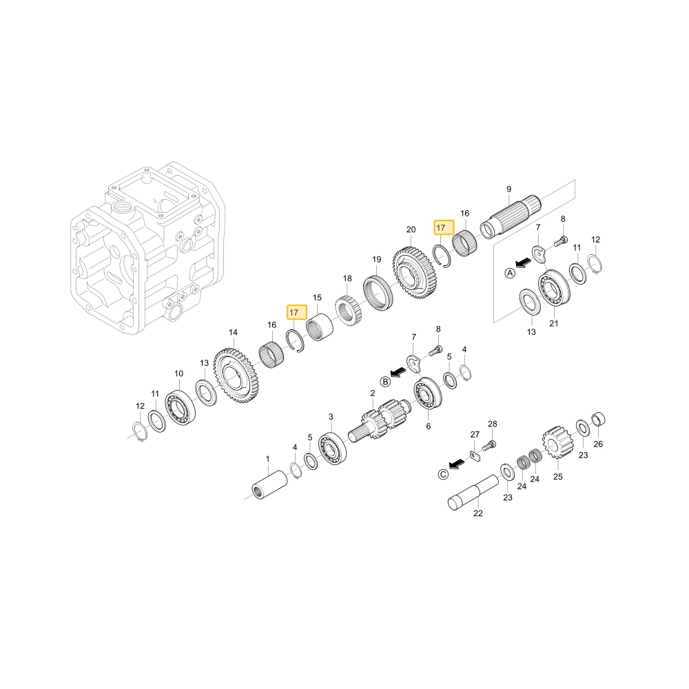 Pierścień zatrzasku KIOTI T2440-22651