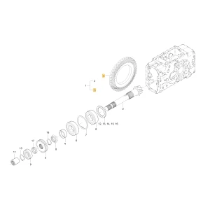 Koło zębate stożkowe spiralne 39 KIOTI T2440-26121