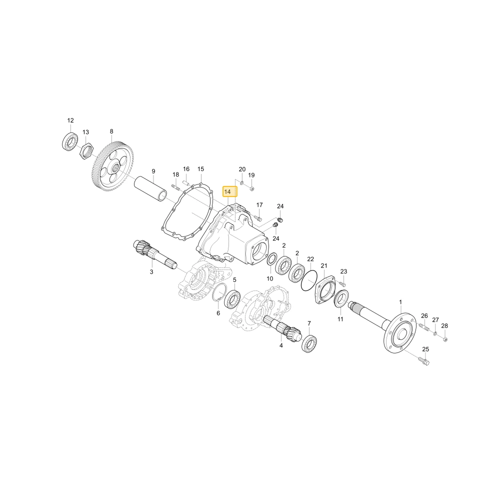 Obudowa tylnej osi KIOTI T2445-27315