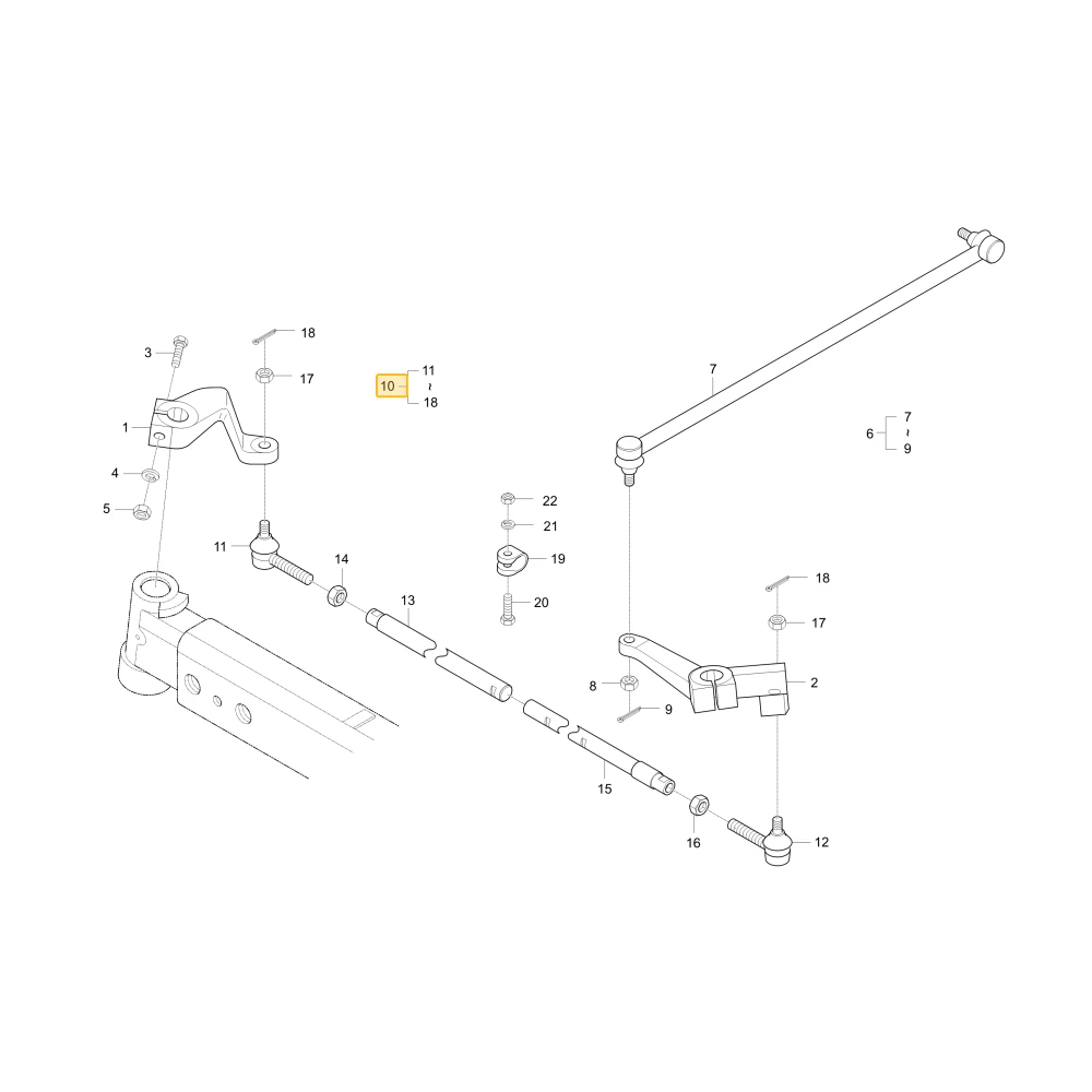 Drążek ściągający KIOTI T2515-12501
