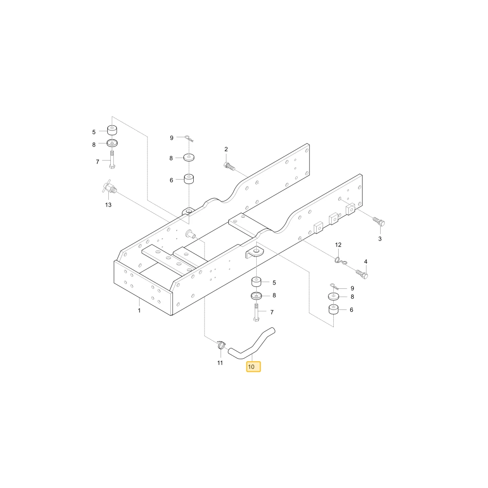 Rurka spustowa wody KIOTI T2540-13511