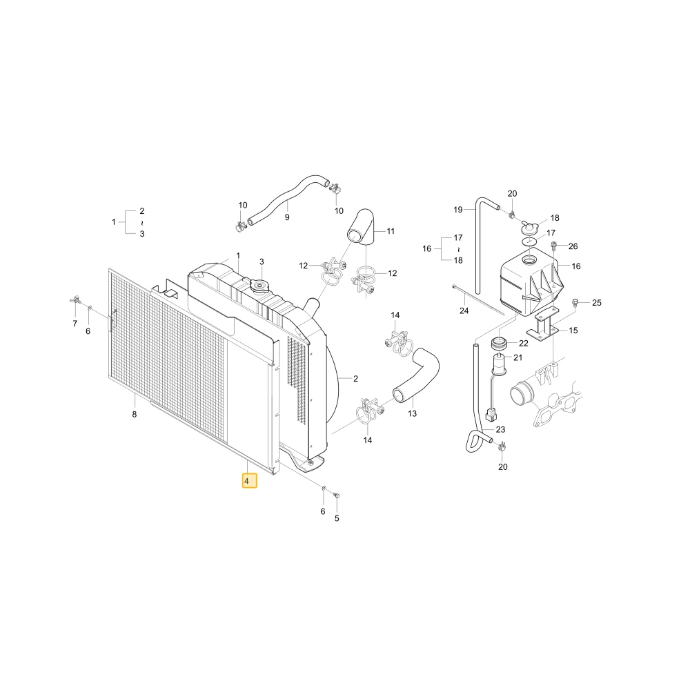 Prowadnica siatki KIOTI T2540-17711