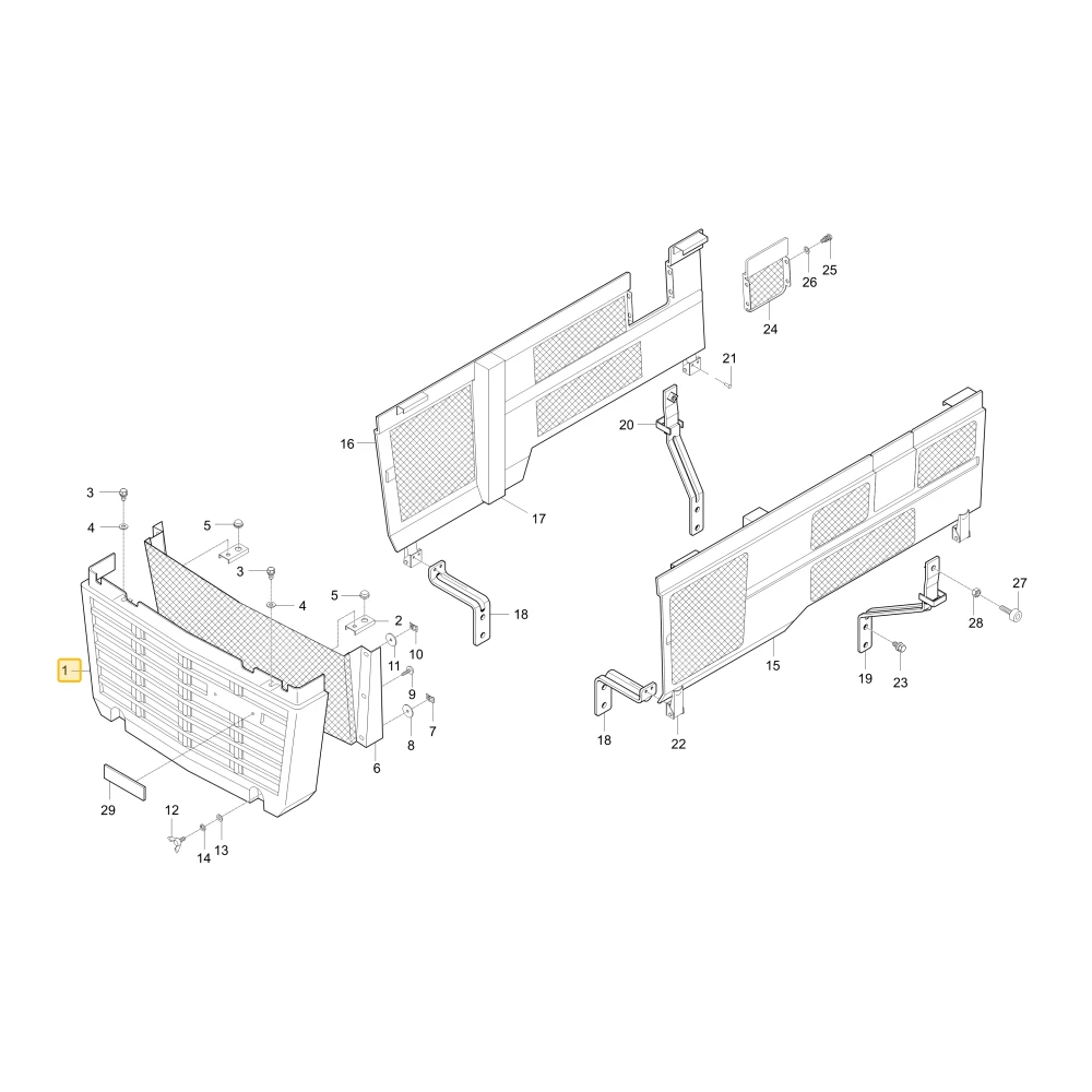 Przedni grill KIOTI T2540-18191OE