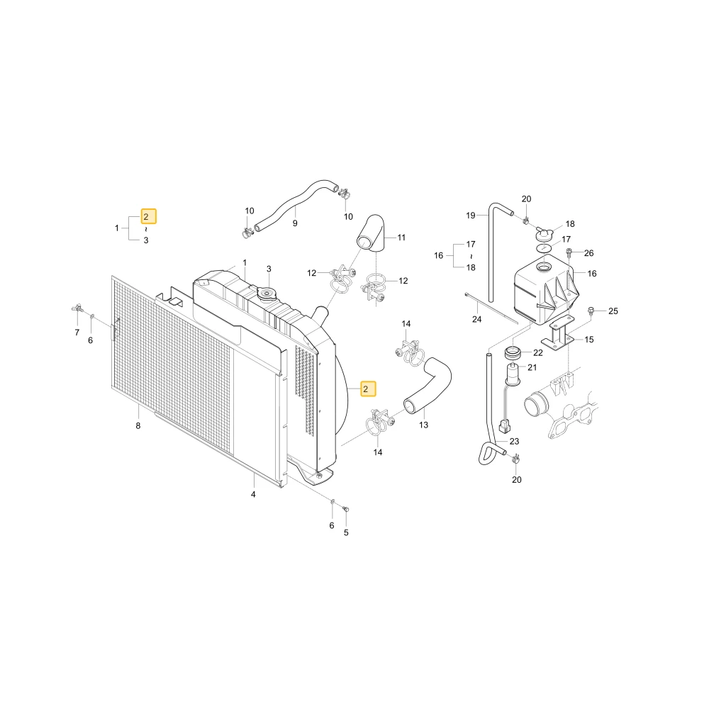 Osłona wentylatora KIOTI T2540-72331