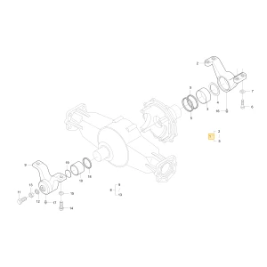 Wspornik przedniej osi KIOTI T2540-A0300