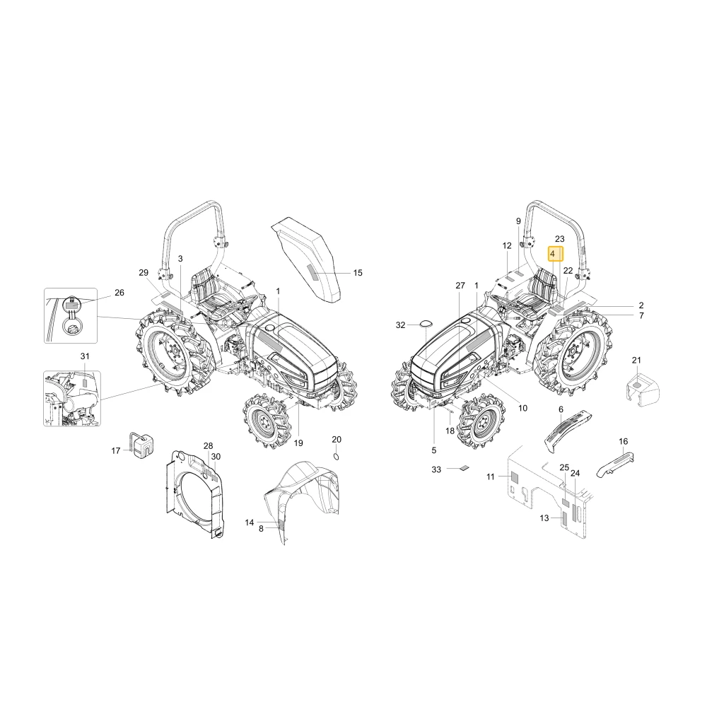 Naklejka prędkości KIOTI T2541-91551