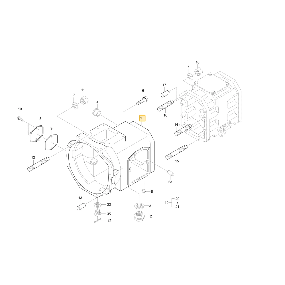 Obudowa sprzęgła KIOTI T2546-14111
