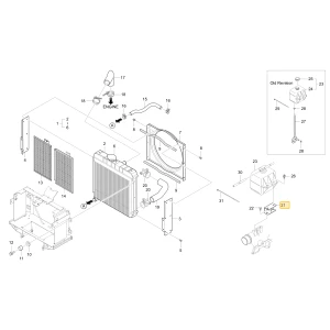 Uchwyt zbiornika KIOTI T2546-15461ED
