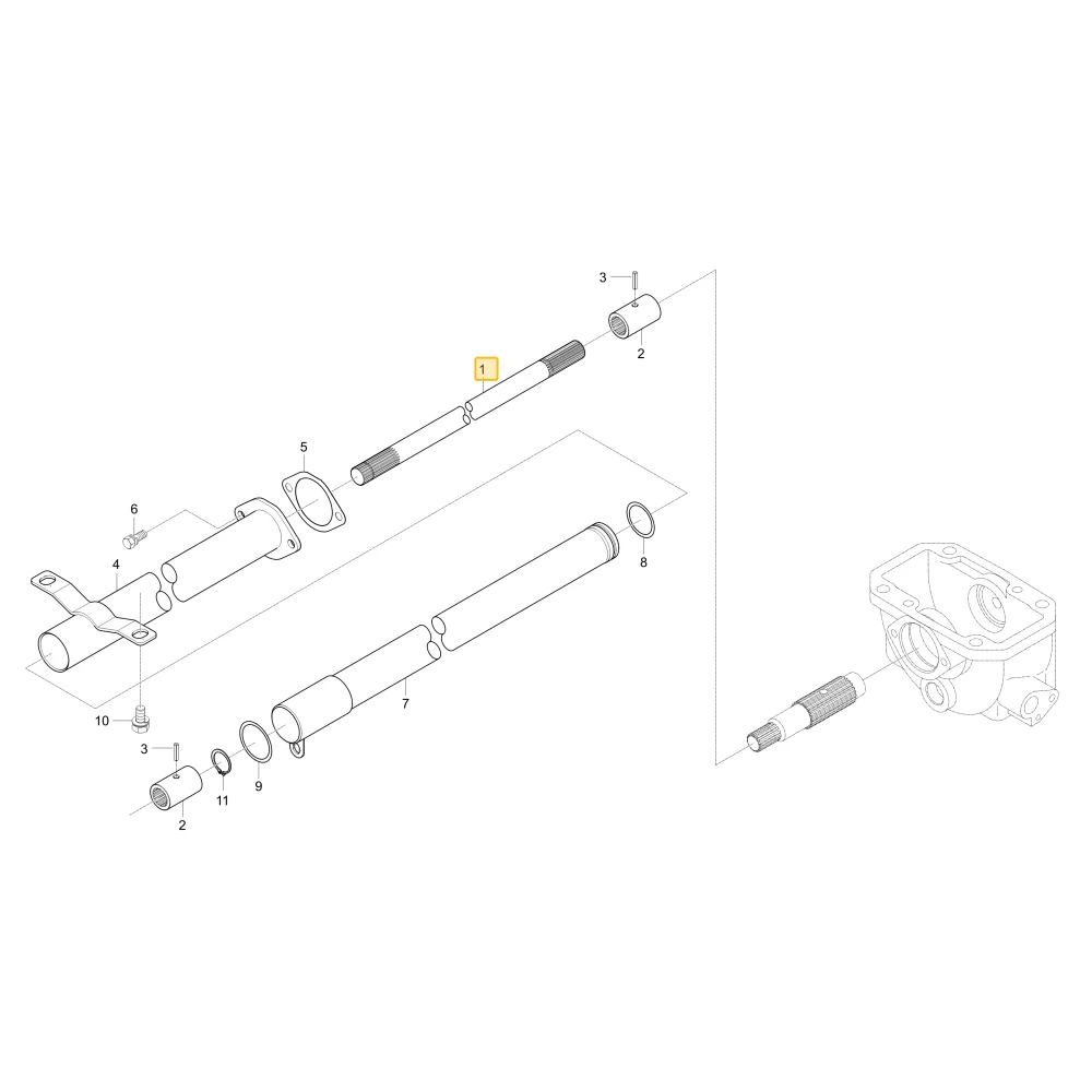 Wał napędowy KIOTI T2546-44511