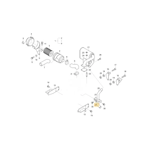 Uchwyt tłumika 1 KIOTI T2555-12481