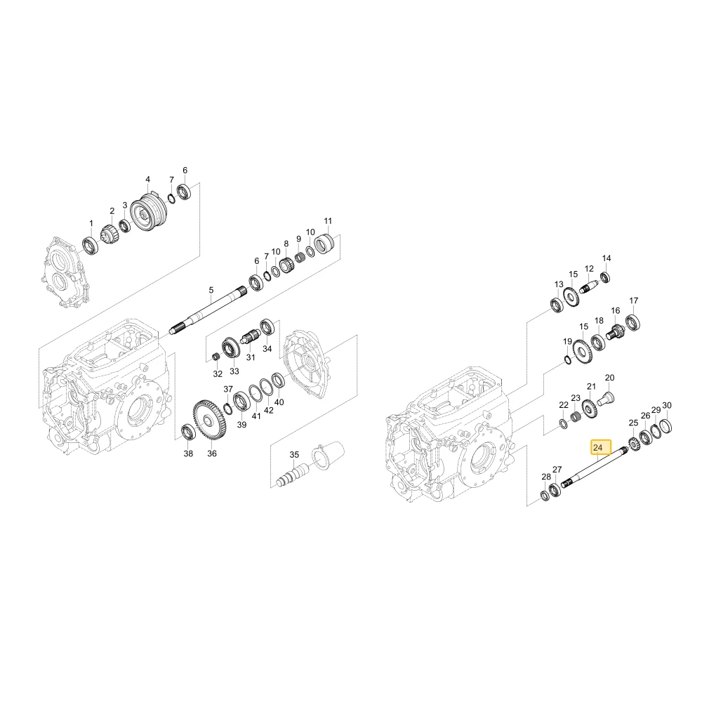 Wał WOM KIOTI T2555-24271