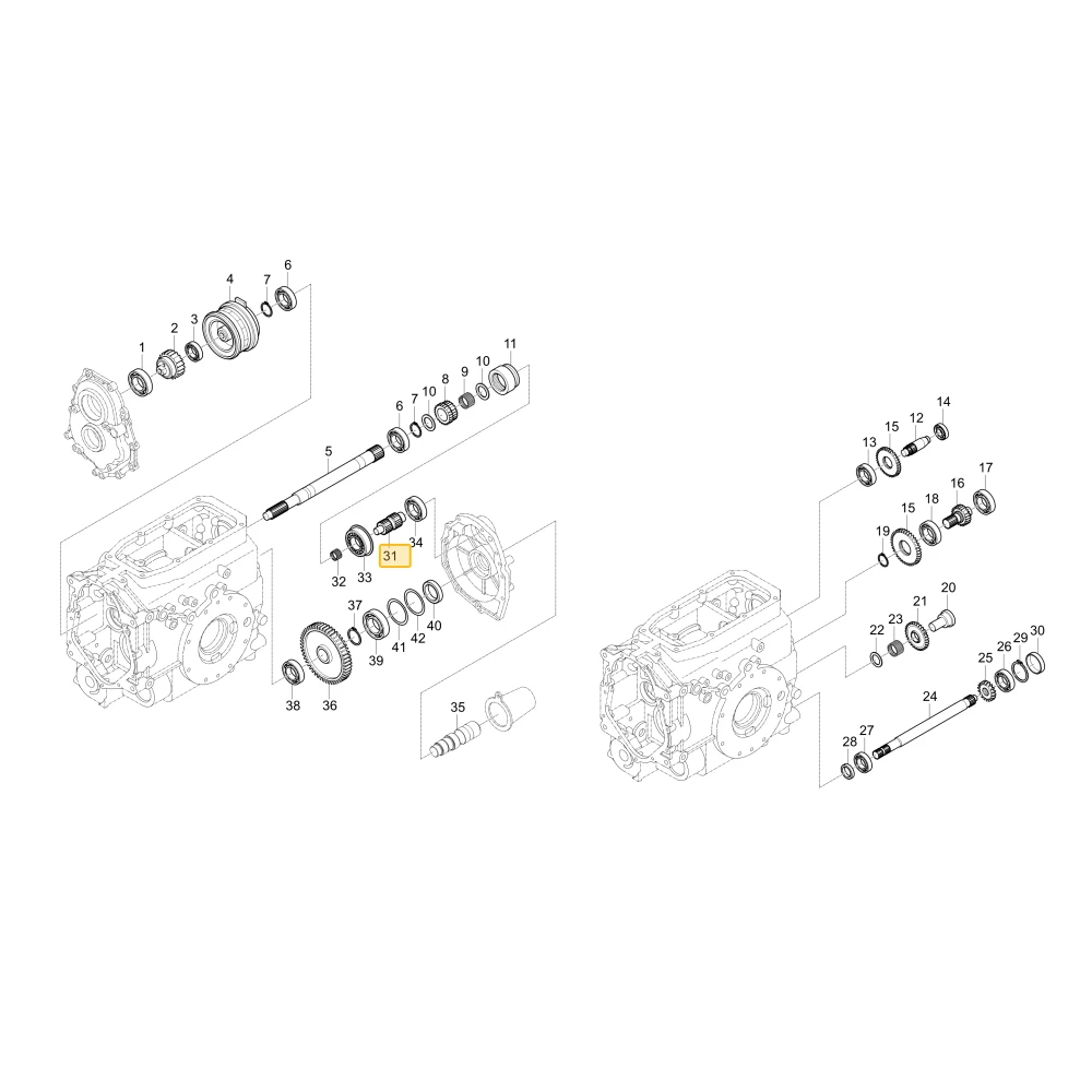 Wał licznika WOM KIOTI T2555-24311