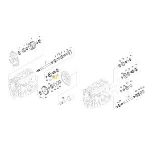 Wał licznika WOM KIOTI T2555-24311