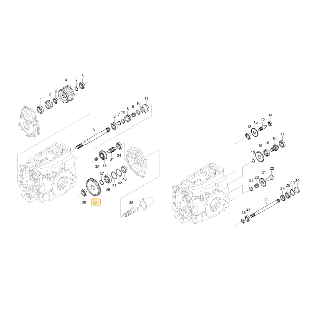 Koło zębate WOM KIOTI T2555-24321