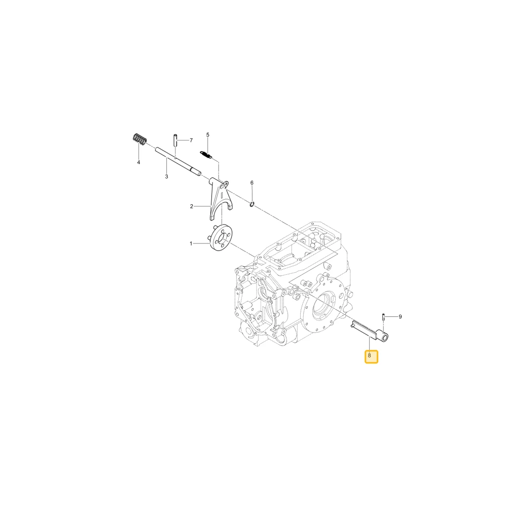 Dźwignia mechanizmu różnicowego KIOTI T2555-26592