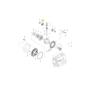 Koło zębate prawego mechanizmu różnicowego bocznego KIOTI T2555-27281