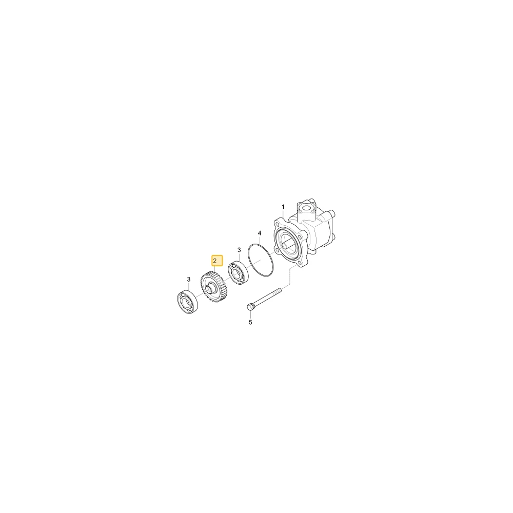 Koło zębate pompy hydraulicznej napędowej KIOTI T2555-34112