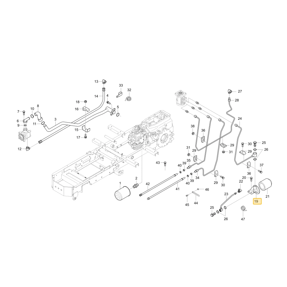 Wspornik filtra HST KIOTI T2555-38091