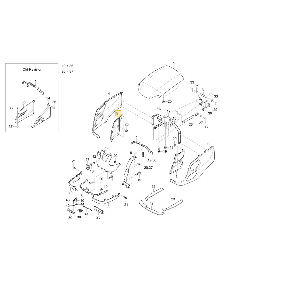 Prawy grill boczny KIOTI T2555-50571