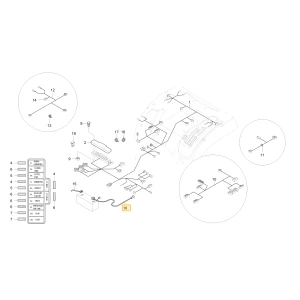 Linka akumulatora dodatnego KIOTI T2555-69163