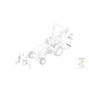 Tylna prawa lampa kombinacji KIOTI T2555-69721