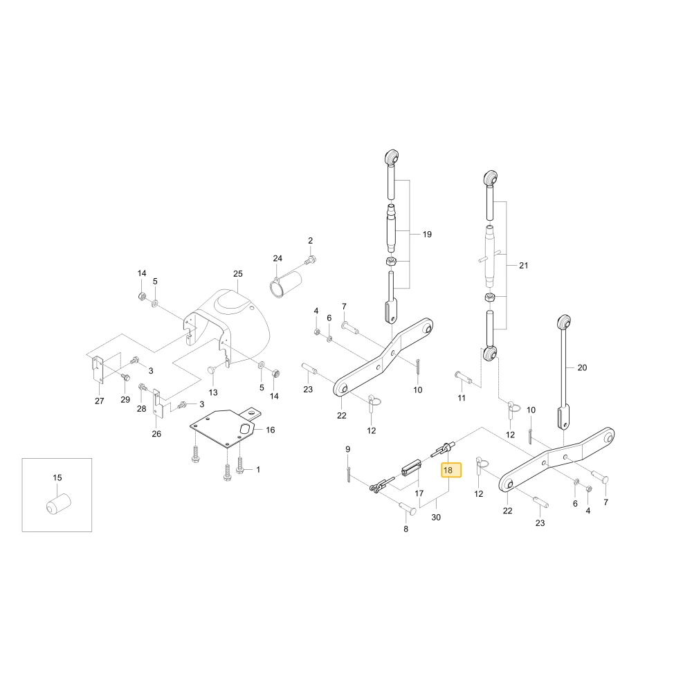 Łącznik kontrolny 2 KIOTI T2555-91041