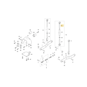 Górny drążek łącznika 1 KIOTI T2555-91621