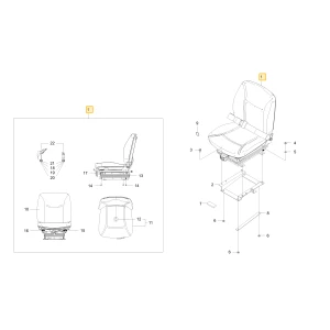 Fotel KIOTI T2558-70702