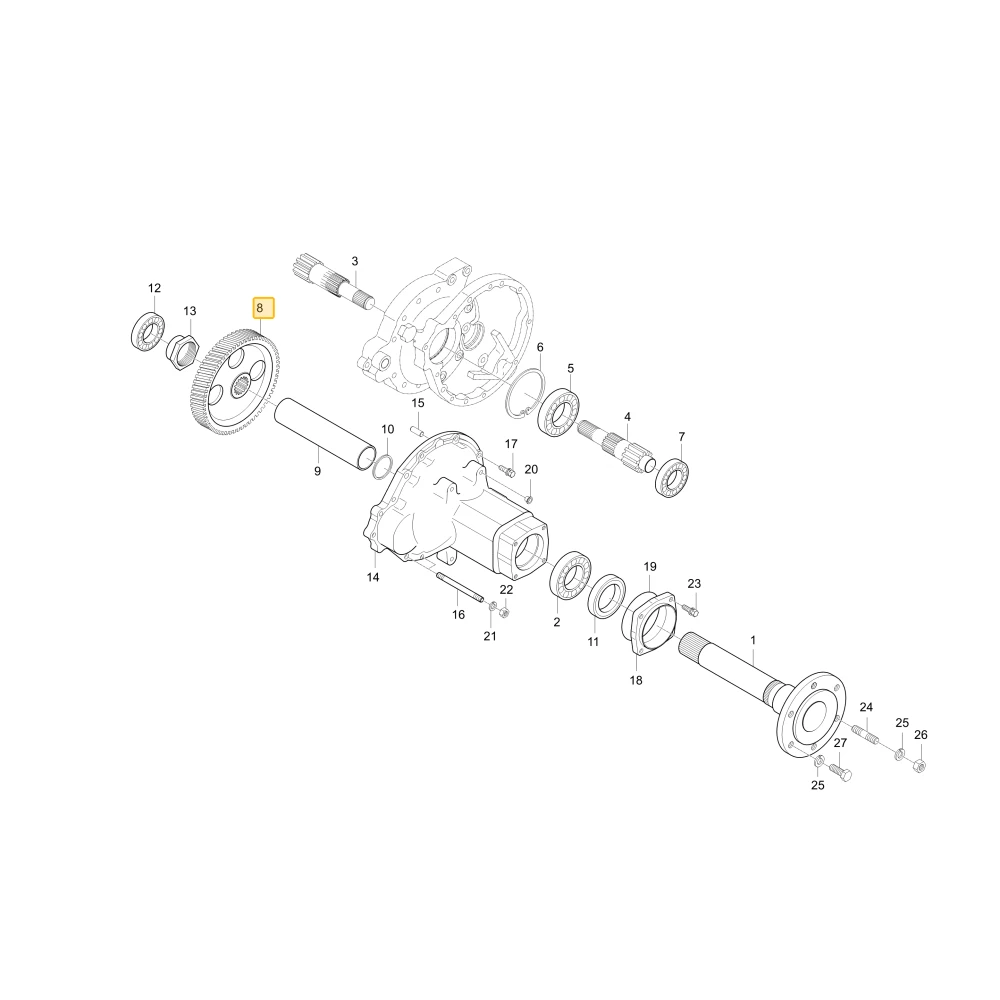 Koło zębate 55 KIOTI T2560-26831