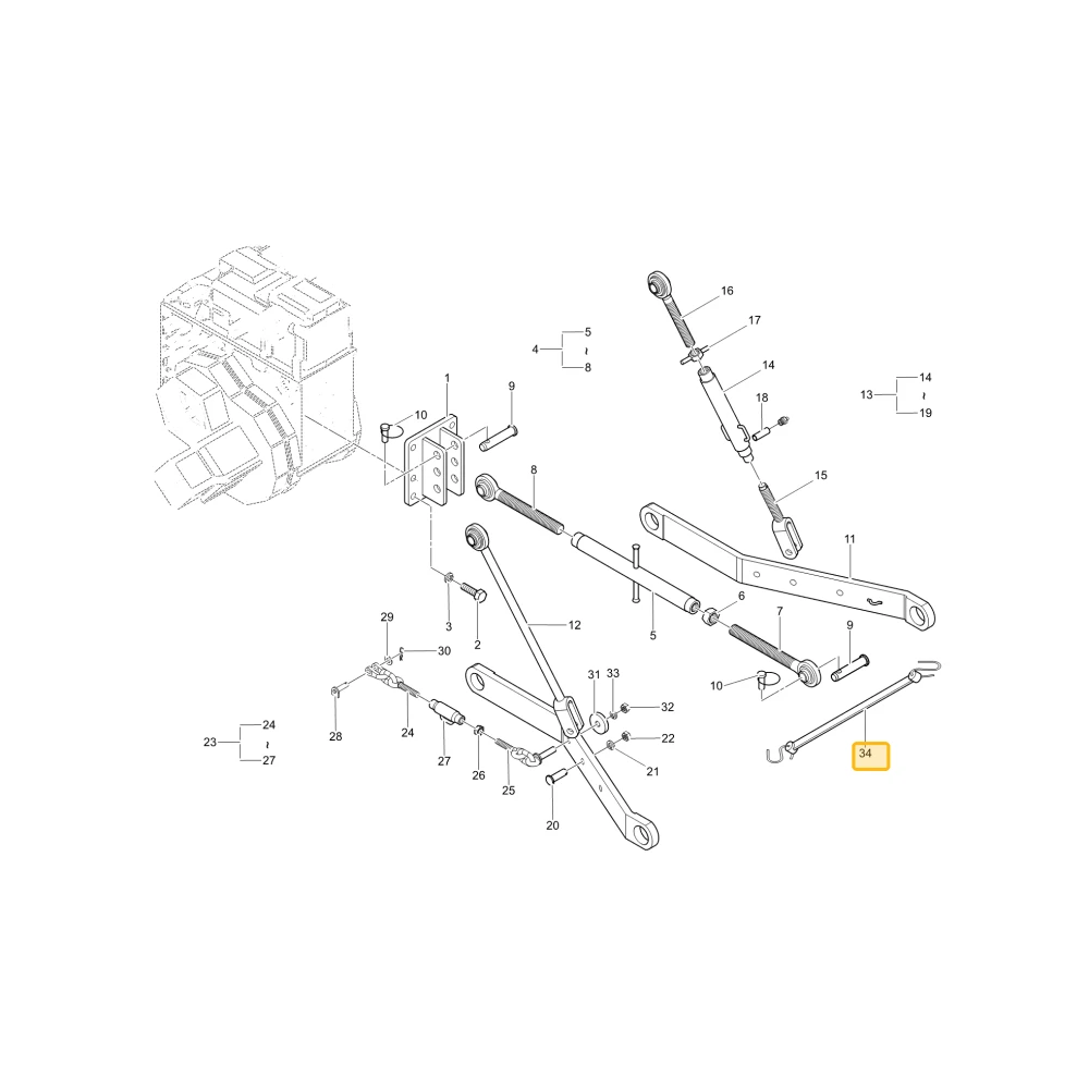Łącznik kontrolny KIOTI T2610-21321