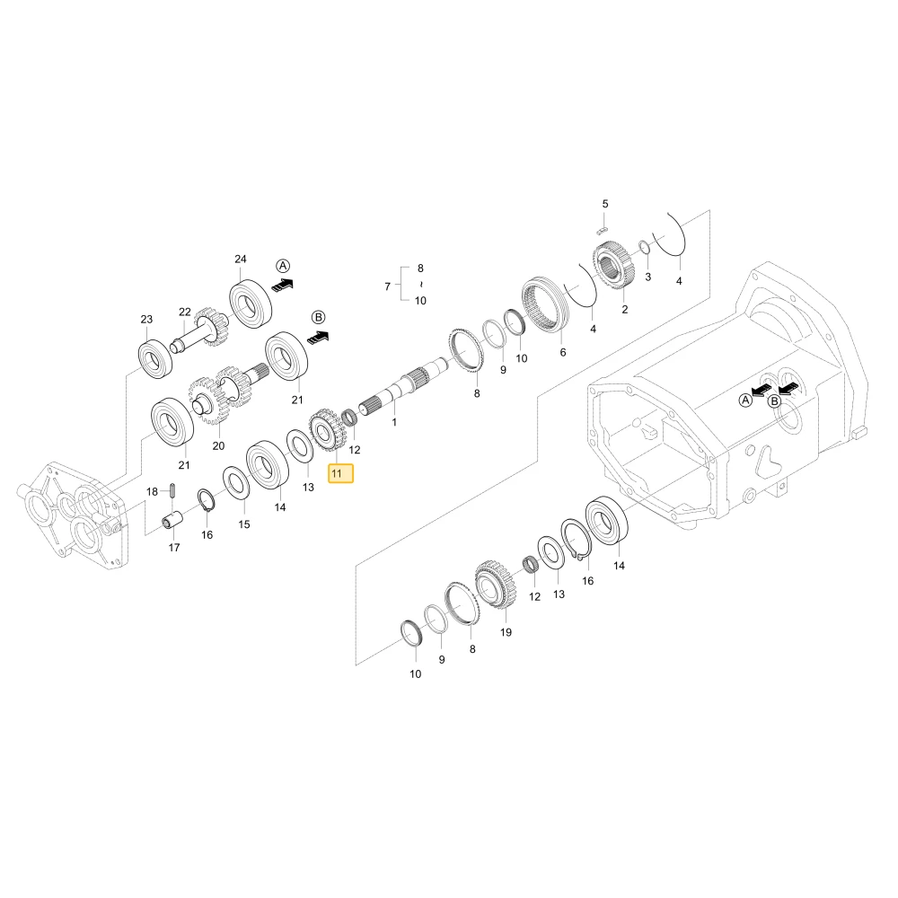 Koło zębate 19 KIOTI T2610-22613