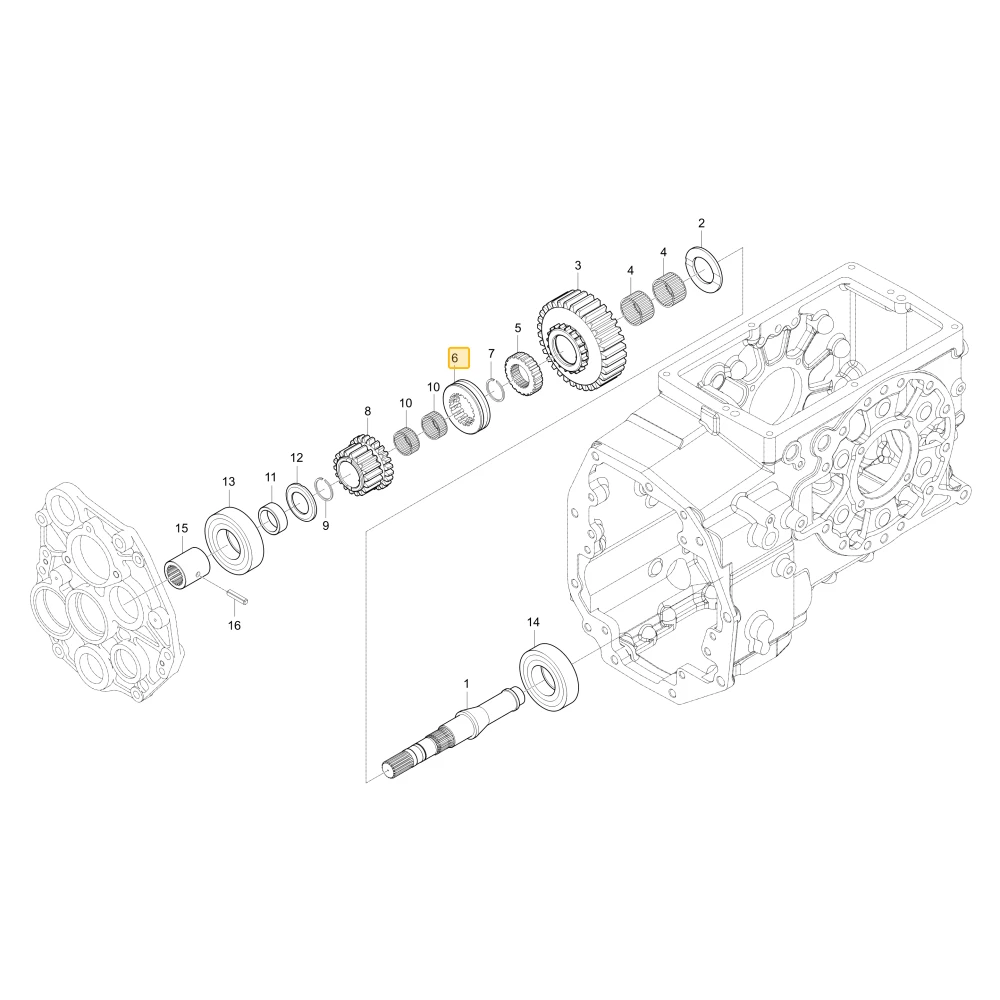 Mechanizm zmiany biegów zmiany biegów zakresu biegów KIOTI T2610-23751