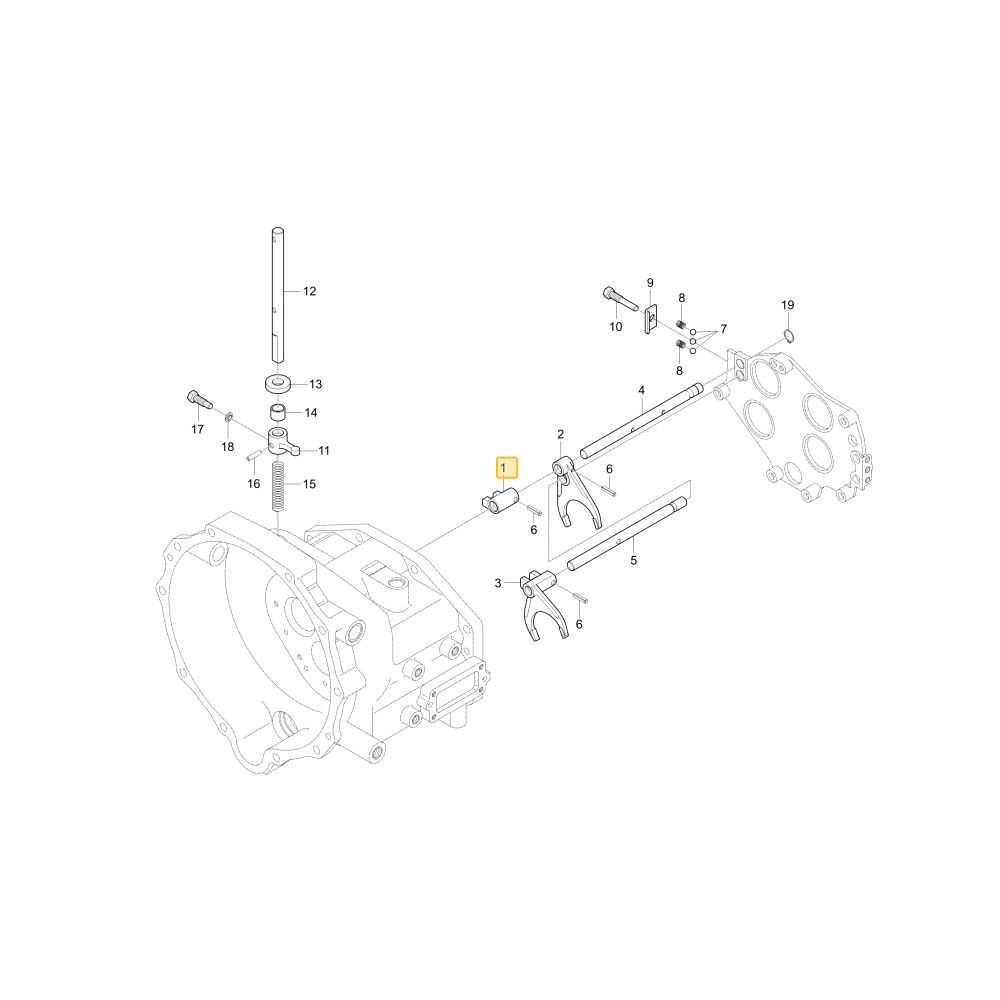 Adapter zmiany biegów WOM KIOTI T2610-24732