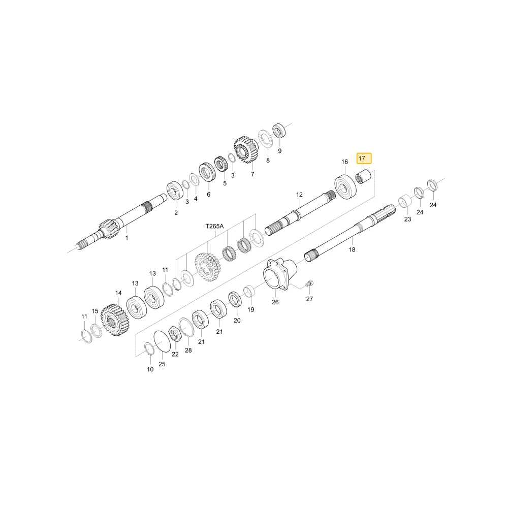 COUPLING KIOTI T2610-25281