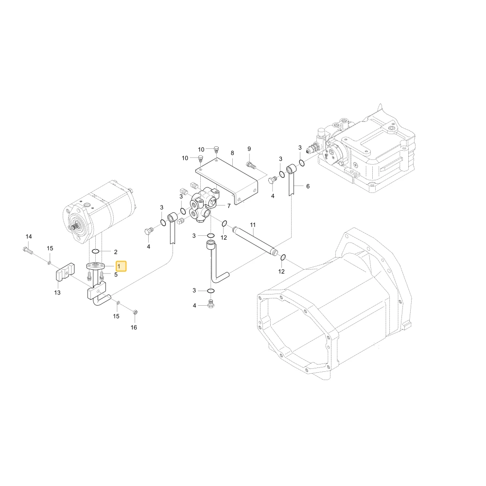 Rurka hydrauliczna KIOTI T2610-37076