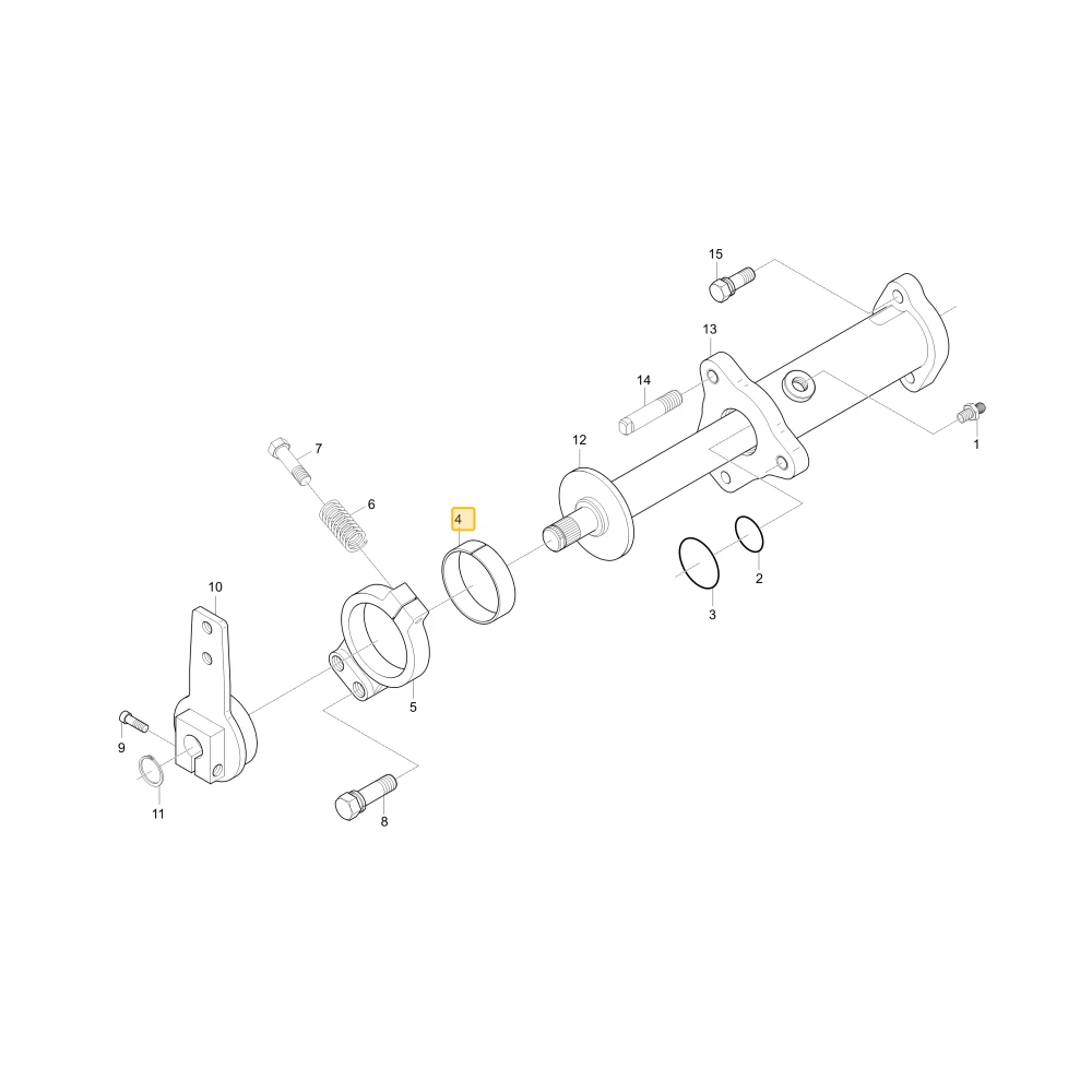 Sprzęgło dźwigni hydraulicznej KIOTI T2610-39202