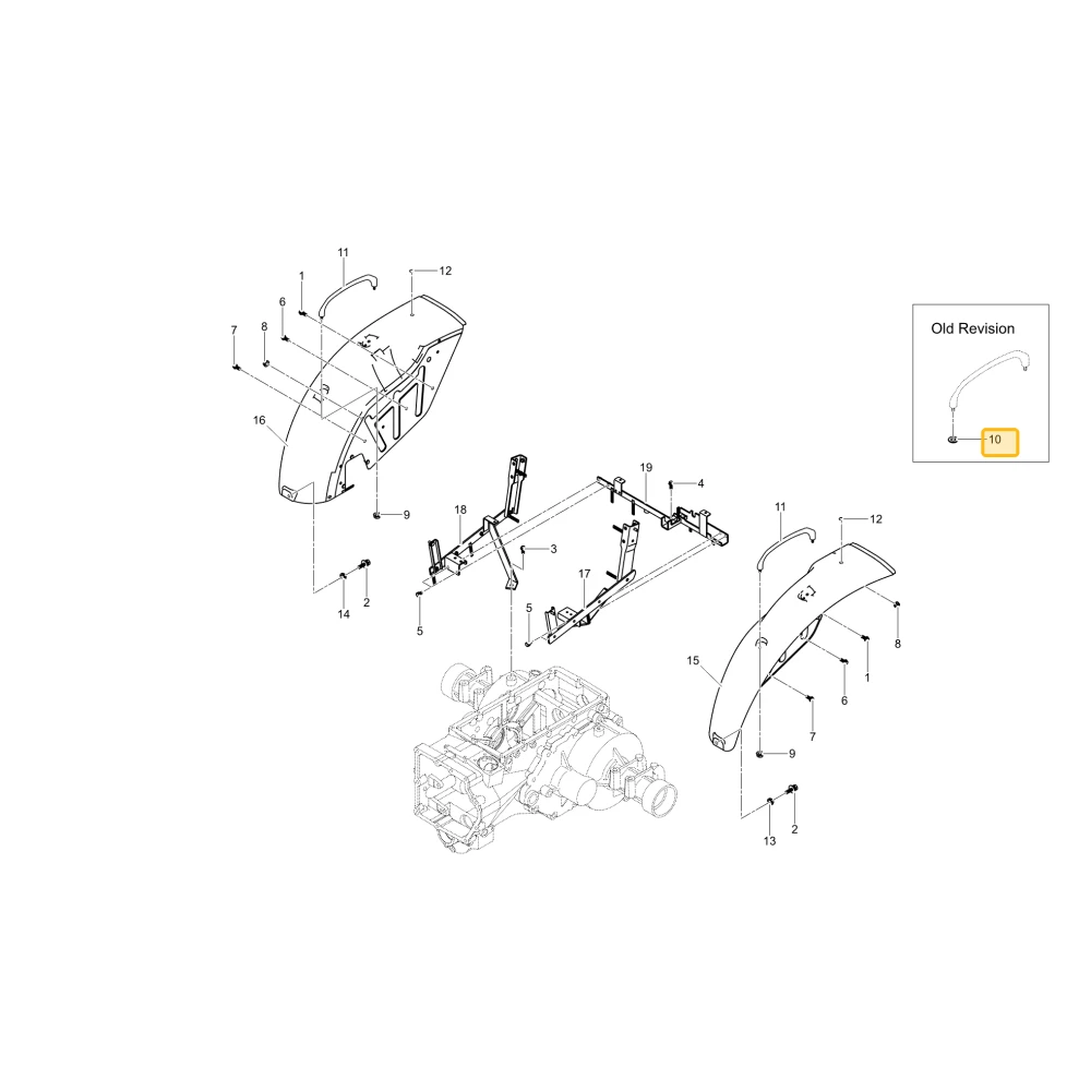 Płyta uchwytu gumowego KIOTI T2610-95081