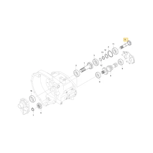 Wał koła zębatego WOM KIOTI T2615-25212