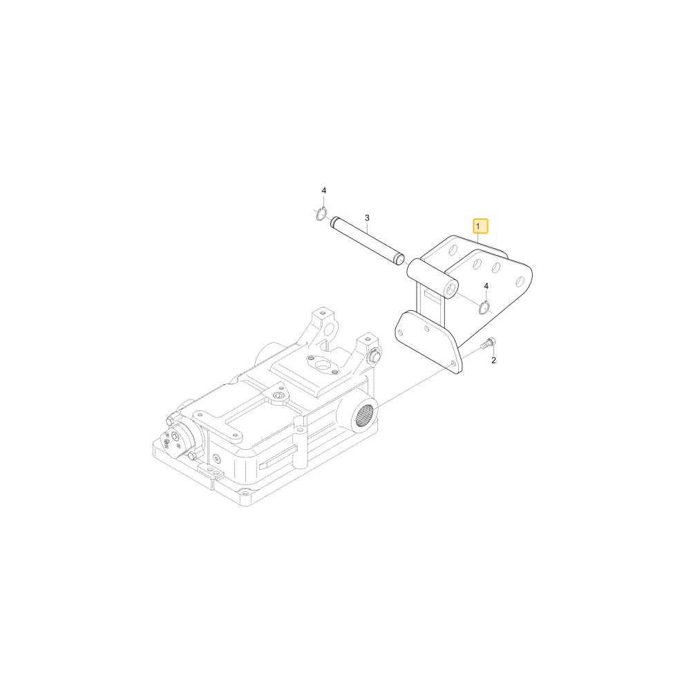 Uchwyt górnego łącznika KIOTI T2615-39801BB