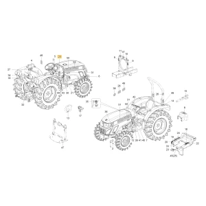 Naklejka ostrzegawcza QT KIOTI T2615-50771