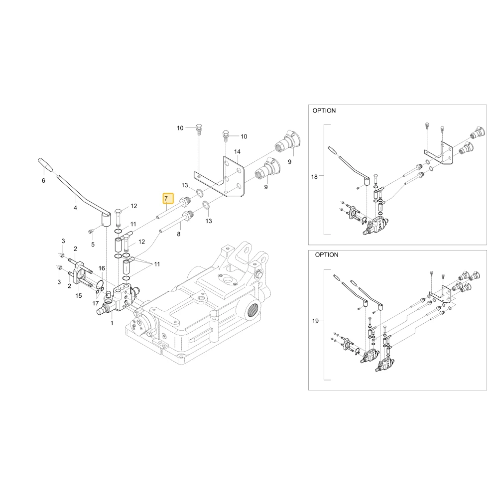 Rurka hydrauliczna A KIOTI T2615-90011